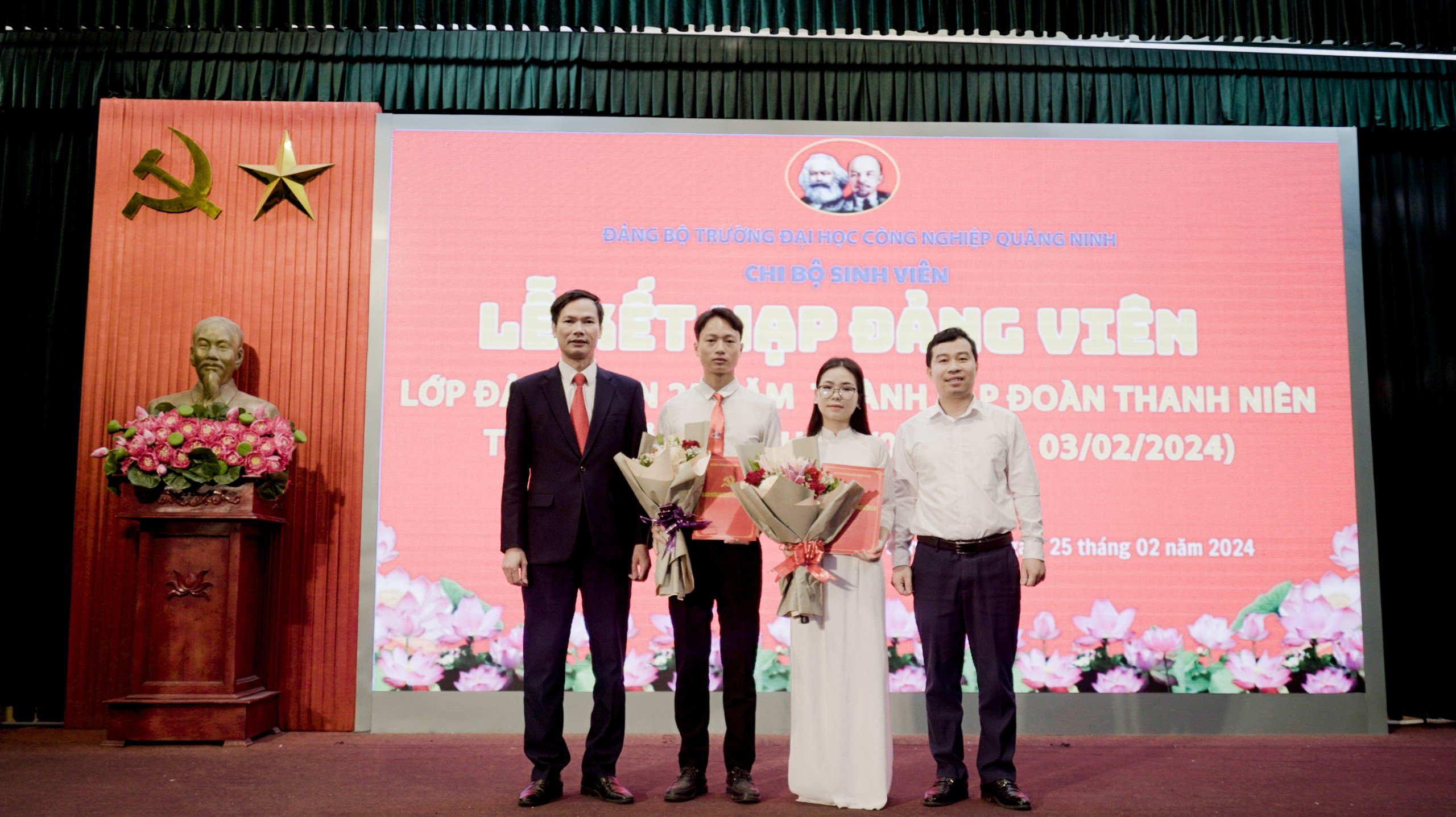 Gương sáng sinh viên được kết nạp Đảng đợt 03/02/2024  tại Trường Đại học Công nghiệp Quảng Ninh