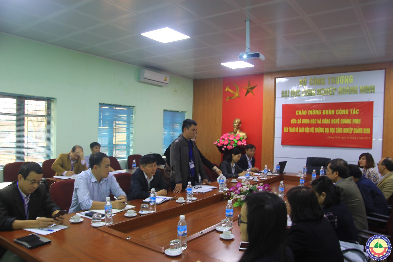 Đoàn công tác của Sở KHCN tỉnh Quảng Ninh làm việc với Nhà trường