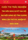 Đảng ủy Trường Đại học Công nghiệp Quảng Ninh chỉ đạo triển khai  tham gia cuộc thi trắc nghiệm “Tìm hiểu Nghị quyết Đại hội đại biểu  Đảng bộ Tỉnh Quảng Ninh lần thứ XVI, nhiệm kỳ 2025-2030”