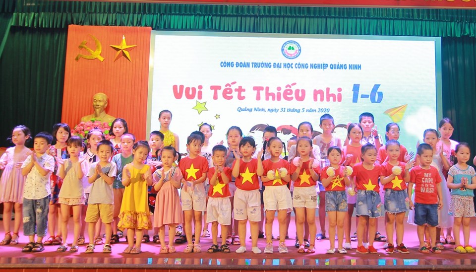 Công đoàn trường Đại học Công nghiệp Quảng Ninh phối hợp tổ chức chương trình Vui tết thiếu nhi 1/6 cho các cháu TNNĐ