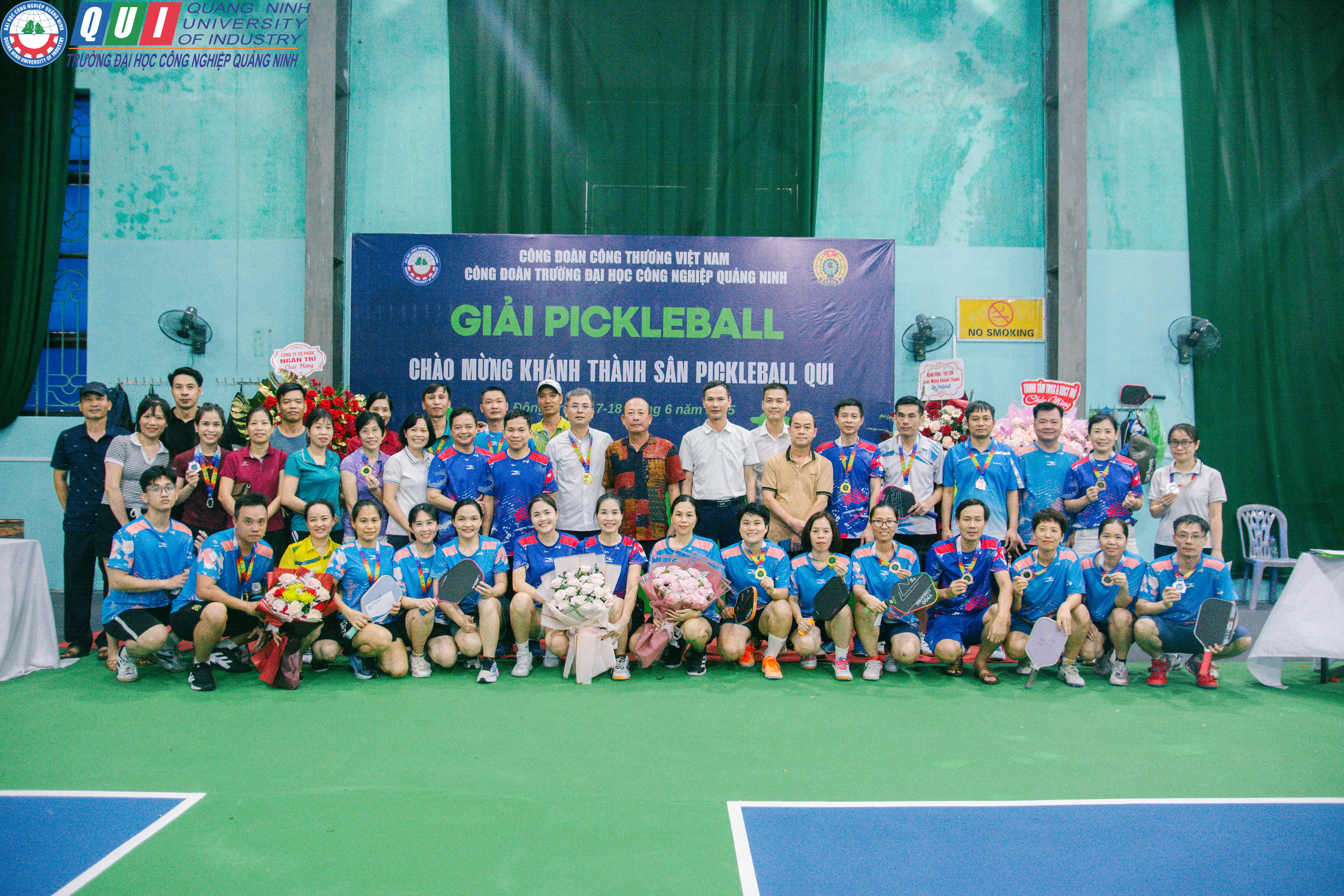 Trường Đại học Công nghiệp Quảng Ninh tổ chức Lễ khánh thành sân Pickleball và giải thi đấu Pickleball cán bộ, viên chức lần thứ III