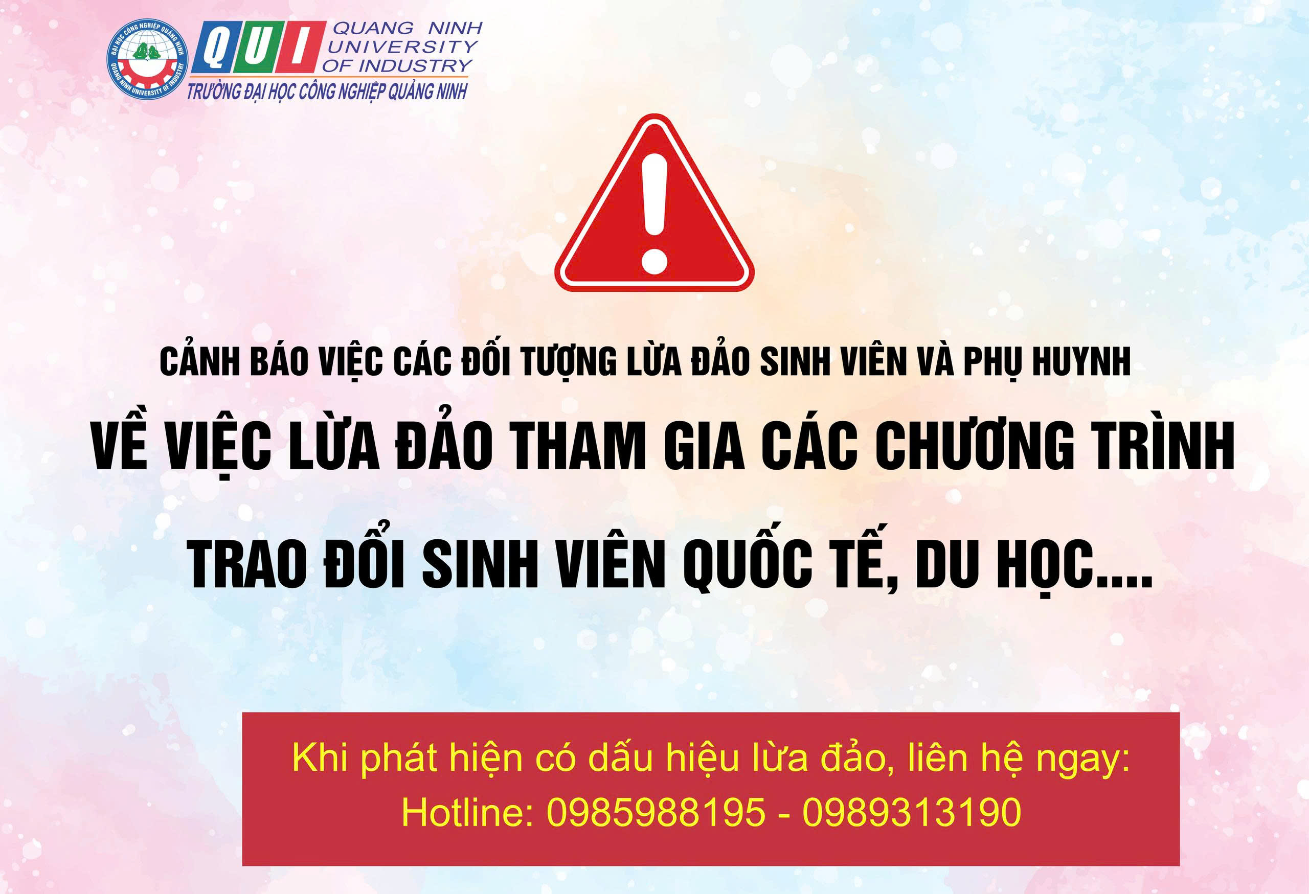 Cảnh báo về về tham gia các chương trình học bổng, du học, trao đổi sinh viên