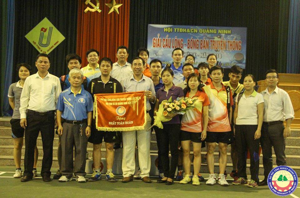 Đoàn thể thao trường ĐH Công nghiệp Quảng Ninh tham gia Giải Cầu lông - Bóng bàn truyền thống lần thứ XX Hội thể thao Đại học và chuyên nghiệp Quảng Ninh năm 2016