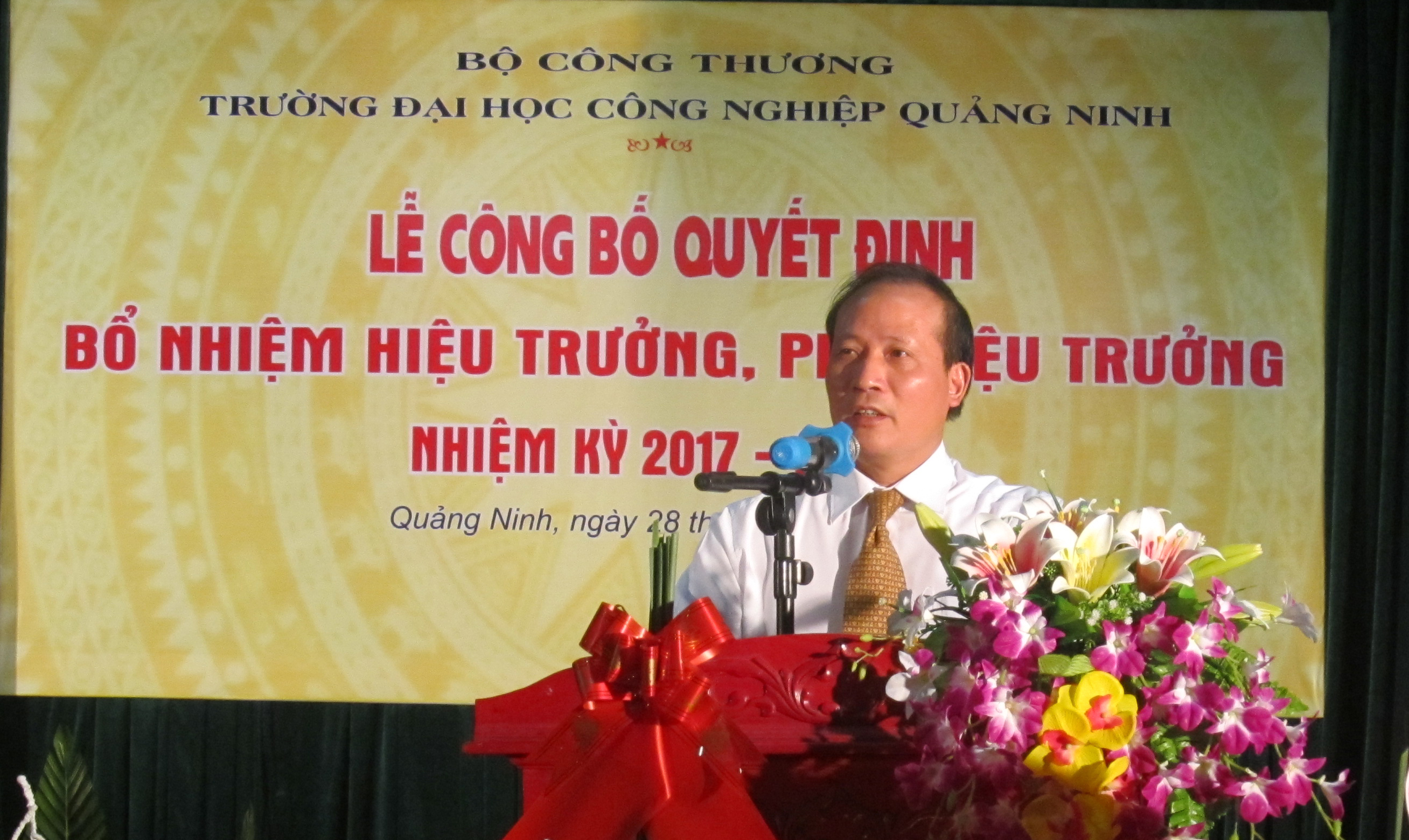 Đồng chí Cao Quốc Hưng - Thứ trưởng Bộ Công thương phát biểu tại buổi lễ