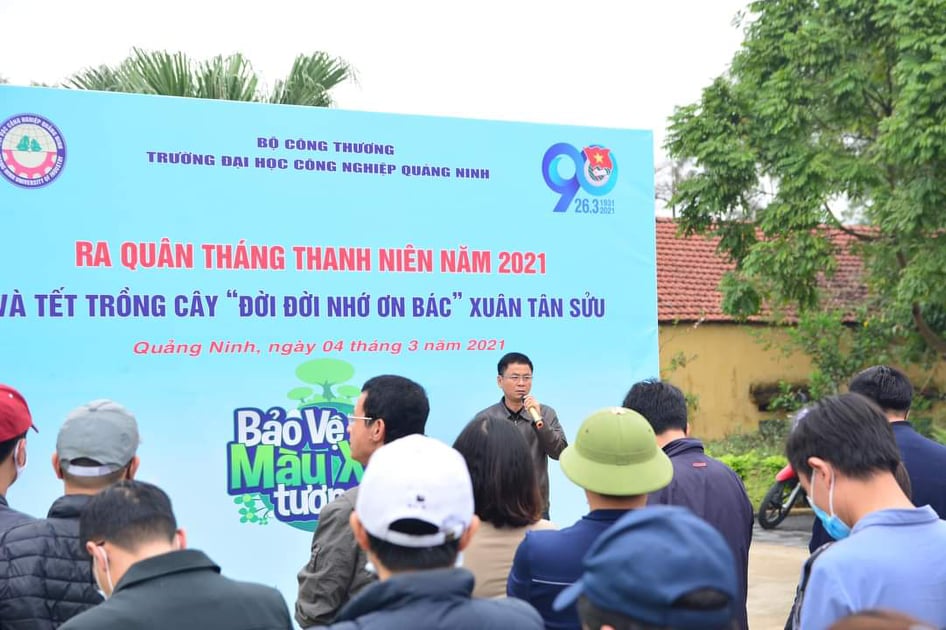 Trường ĐH Công nghiệp Quảng Ninh tổ chức Lễ ra quân Tháng Thanh niên năm 2021 và Tết trồng cây Xuân Tân Sửu