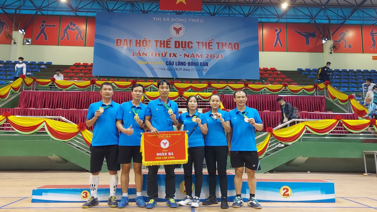Đoàn vận động viên Nhà trường dành thành tích cao tại Đại hội TDTT thị xã Đông Triều lần thứ IX