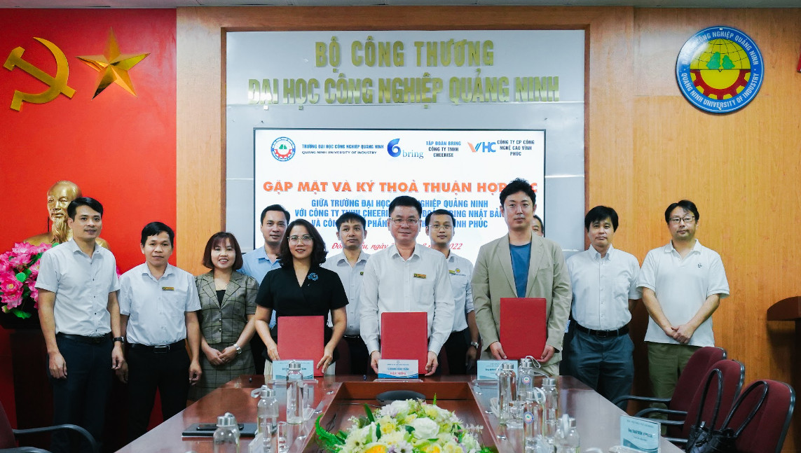 Lễ ký thoả thuận hợp tác với Công ty Cổ phần Bring (Nhật bản) và Công ty CP CNC Vĩnh Phúc