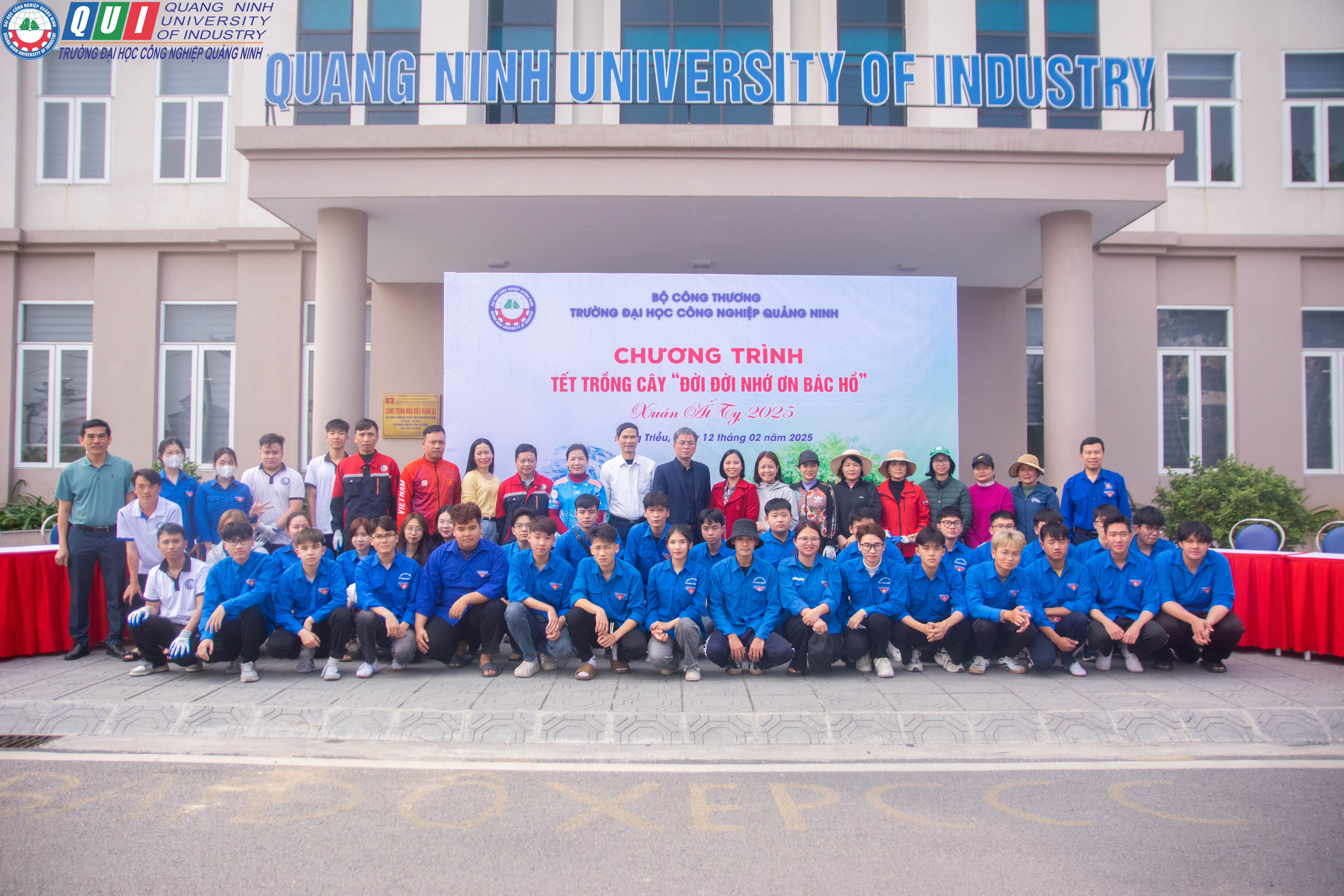 Trường Đại học Công nghiệp Quảng Ninh tổ chức “Tết trồng cây” đầu Xuân Ất Tỵ năm 2025
