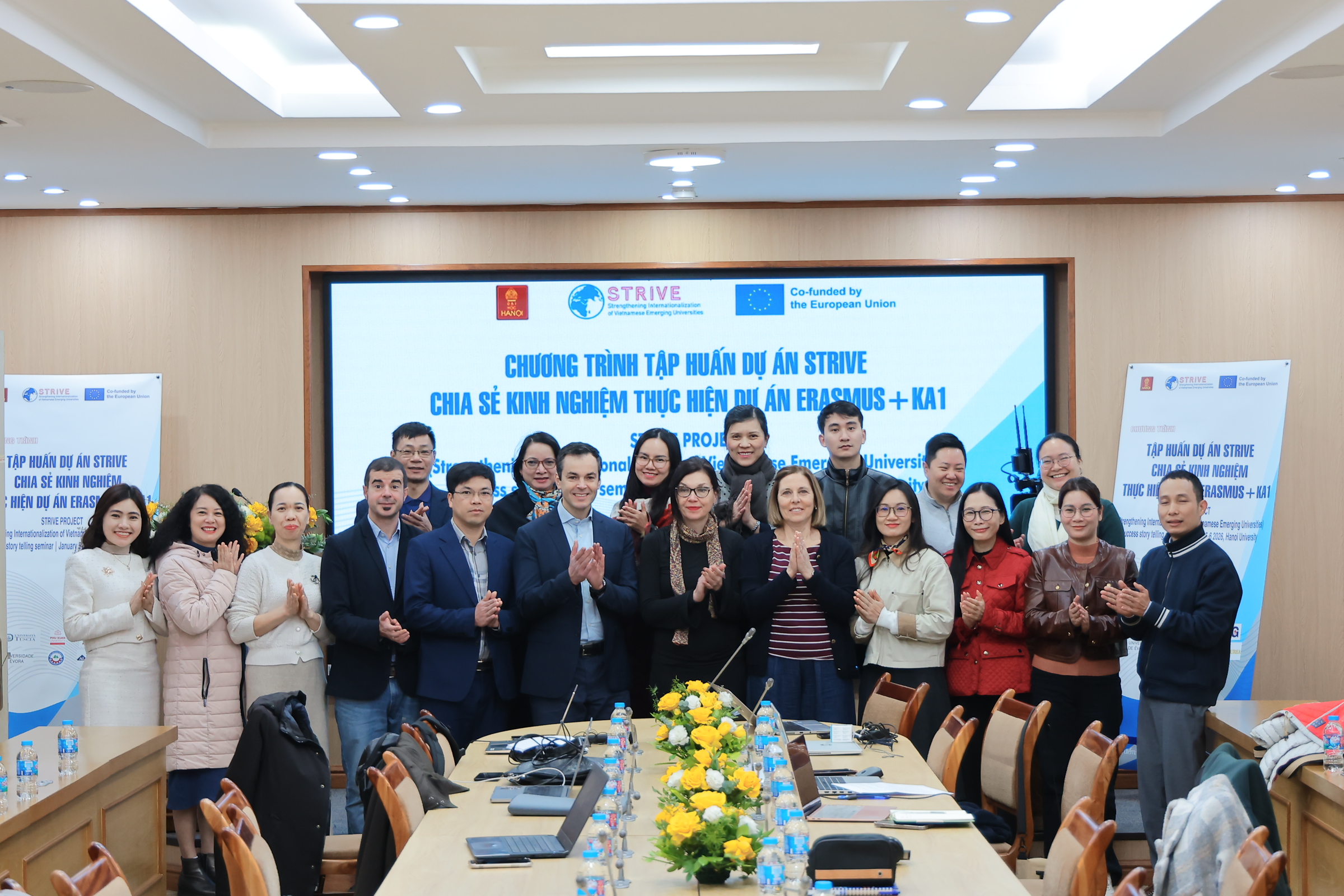 Trường Đại học Công nghiệp Quảng Ninh tham dự Hội thảo quốc tế “Tăng cường quốc tế hóa các trường đại học mới nổi ở Việt Nam - STRIVE thuộc chương trình  Erasmus+ KA1”