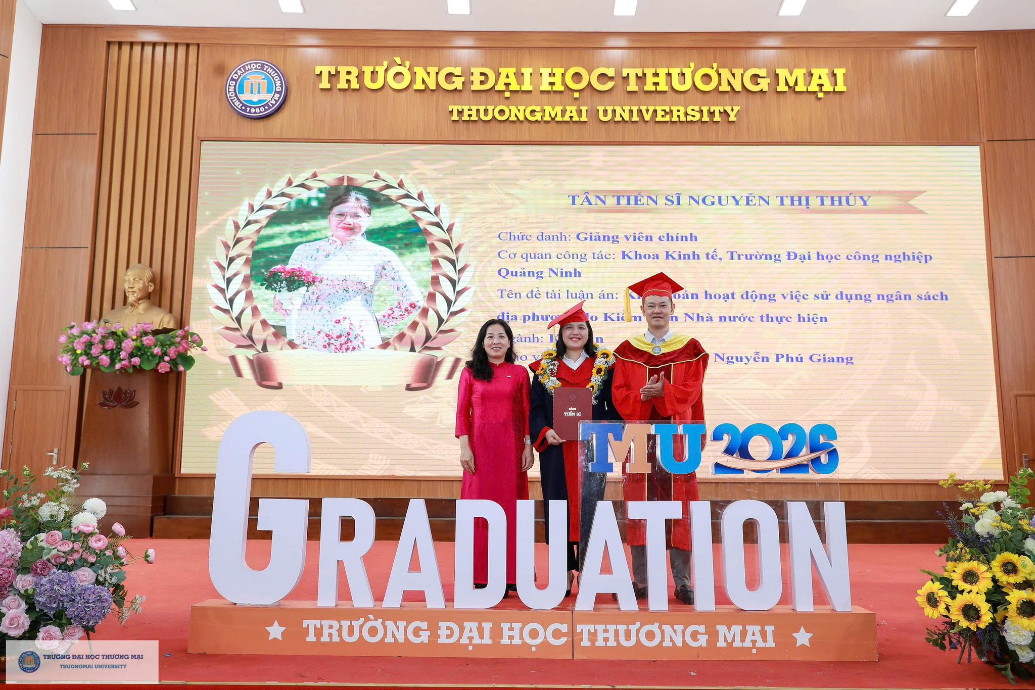 Chúc mừng Tân Tiến sĩ Nguyễn Thị Thúy - Giảng viên Khoa Kinh tế, Trường Đại học Công nghiệp Quảng Ninh