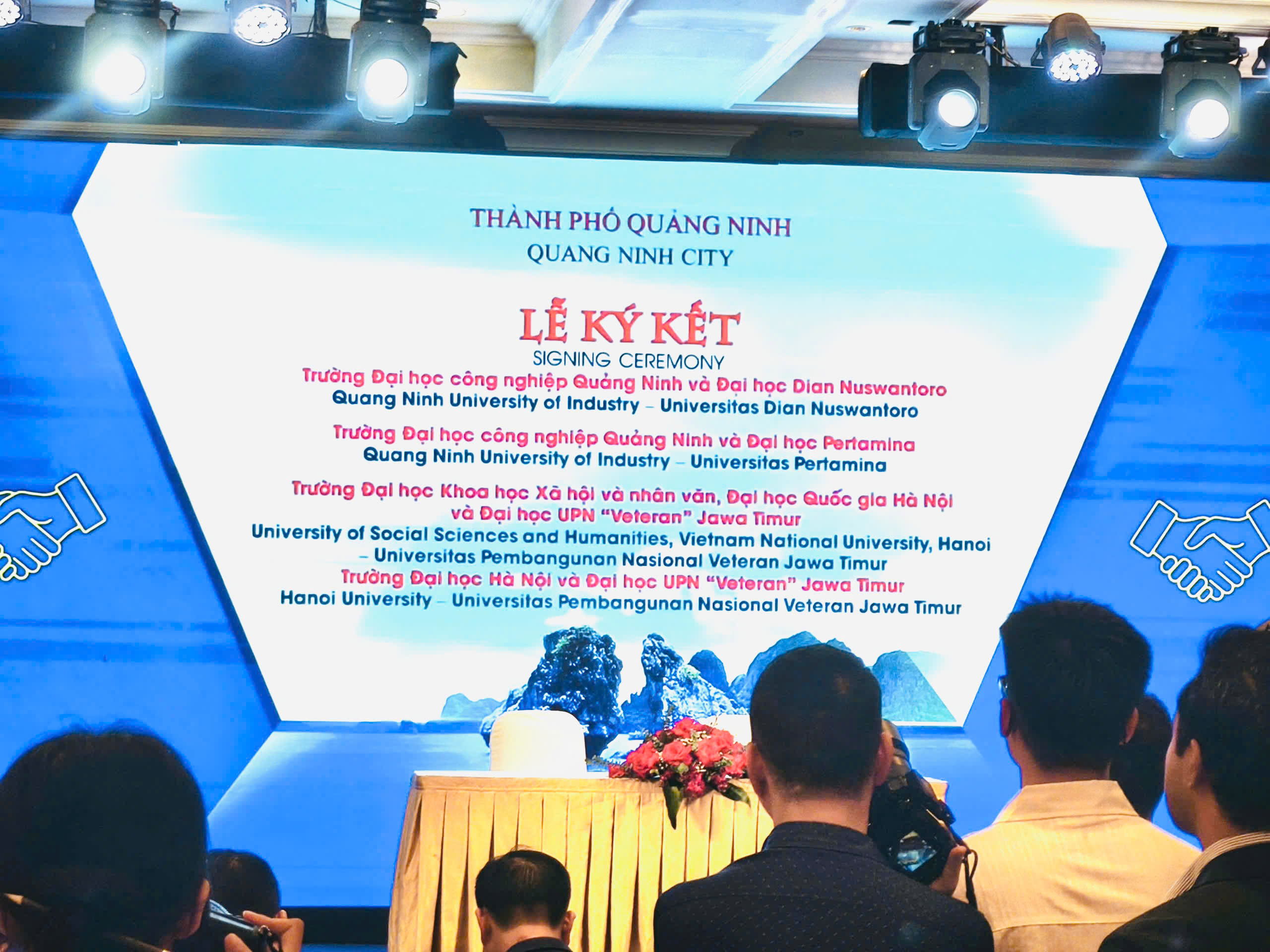 Trường Đại học Công nghiệp Quảng Ninh đã tham gia Hội nghị xúc tiến đầu tư, thương mại và dịch vụ Quảng Ninh - Indonesia năm 2026