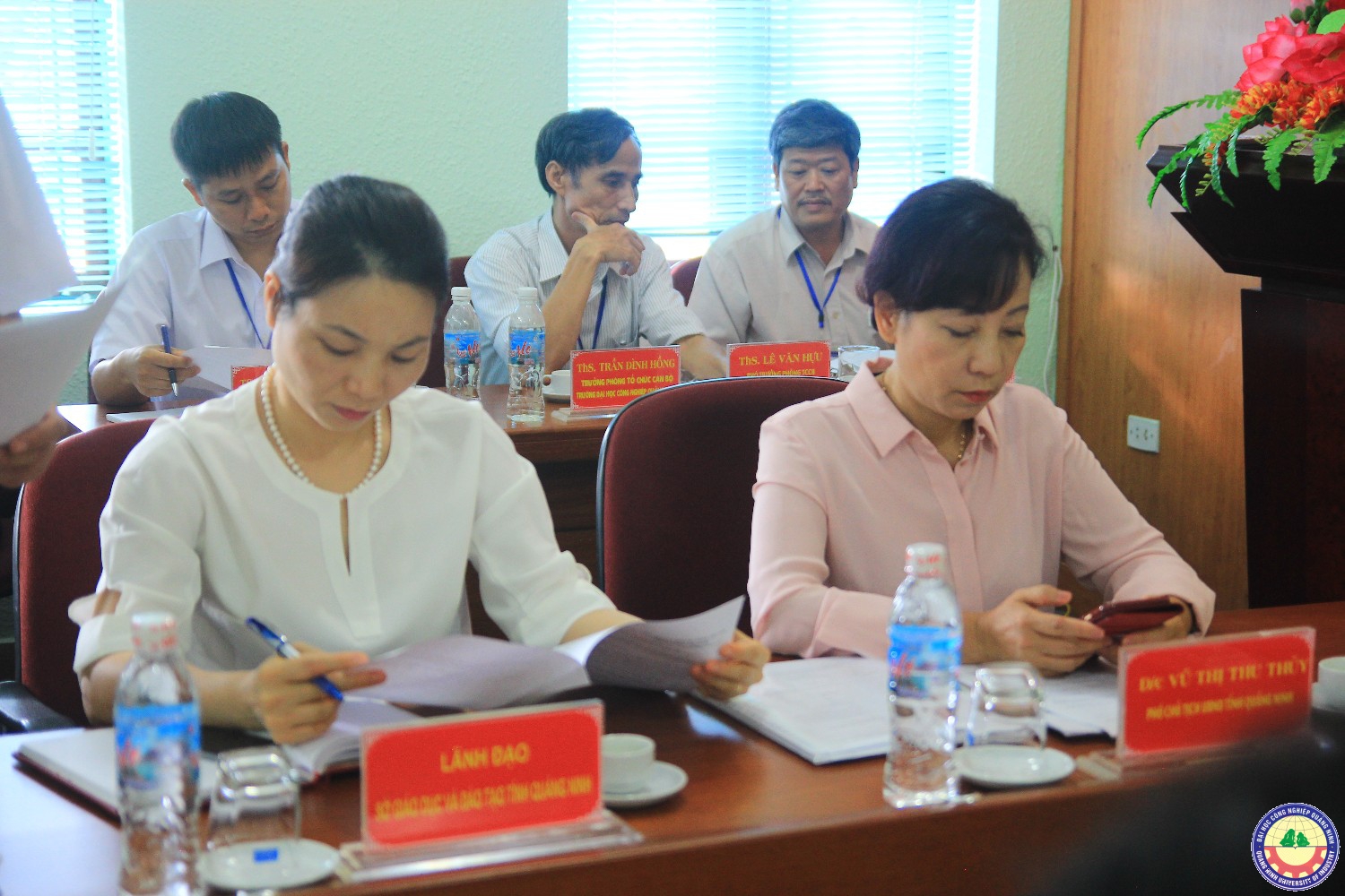 Đoàn giám sát của Uỷ ban Giáo dục TTN-NĐ về làm việc tại trường ĐHCNQN