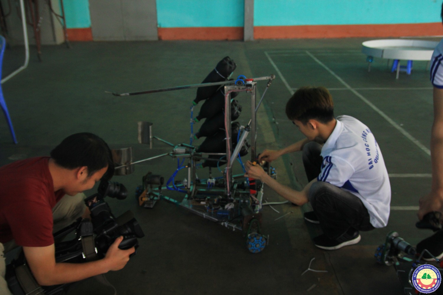 VTV 2 tác nghiệp về đội Robocon Q.U.I 2018
