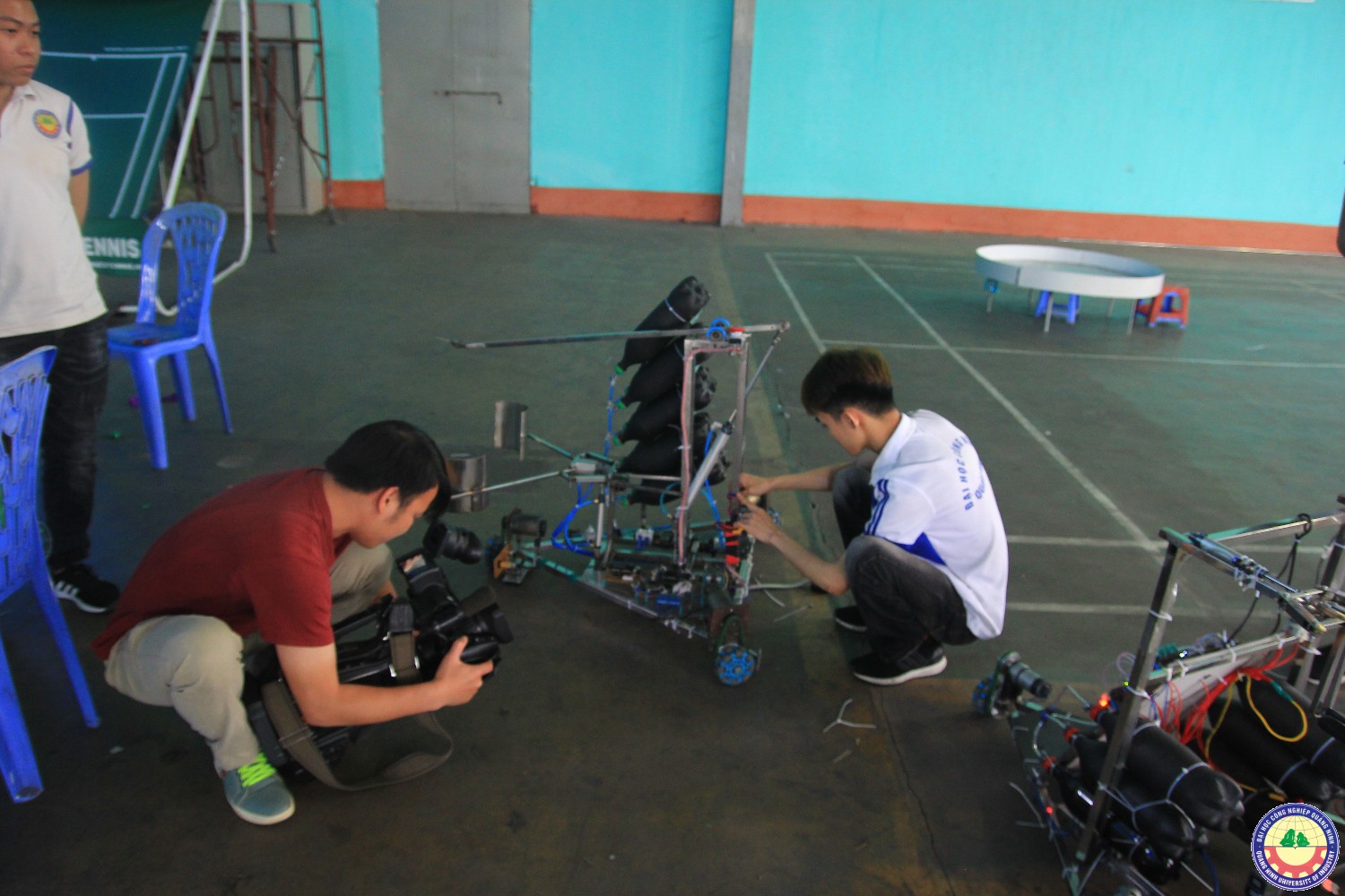 VTV 2 tác nghiệp về đội Robocon Q.U.I 2018