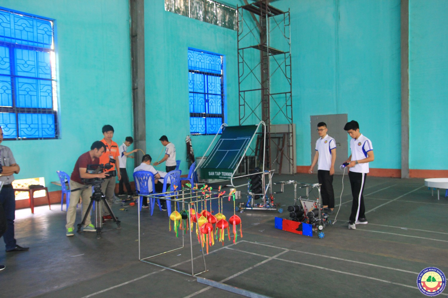 VTV 2 tác nghiệp về đội Robocon Q.U.I 2018