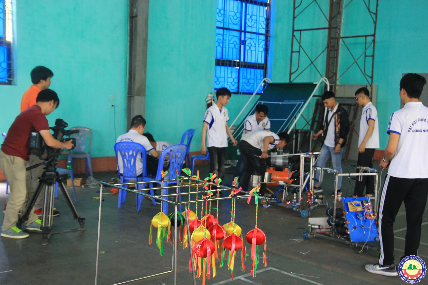 VTV 2 tác nghiệp về đội Robocon Q.U.I 2018