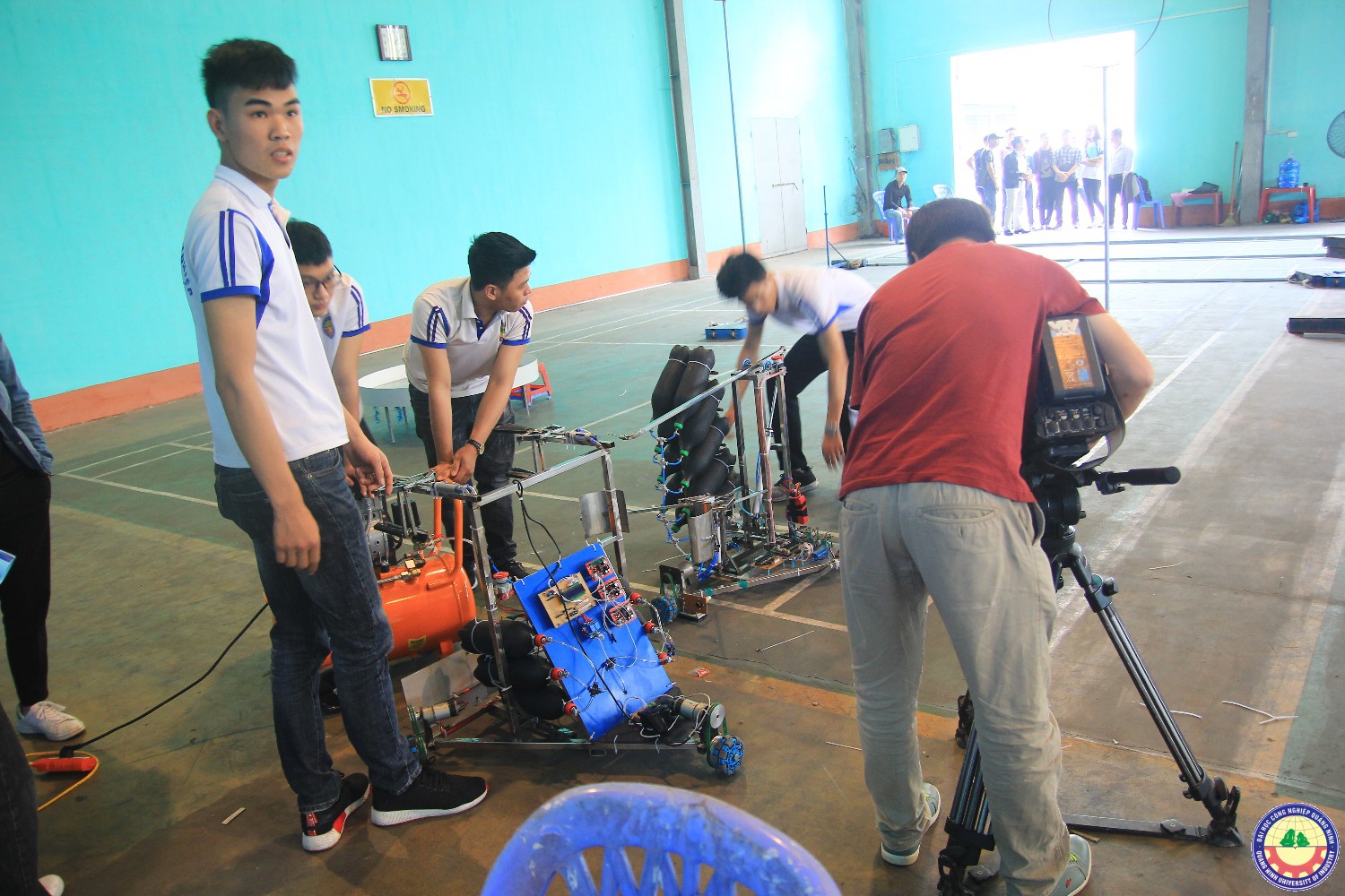 VTV 2 tác nghiệp về đội Robocon Q.U.I 2018