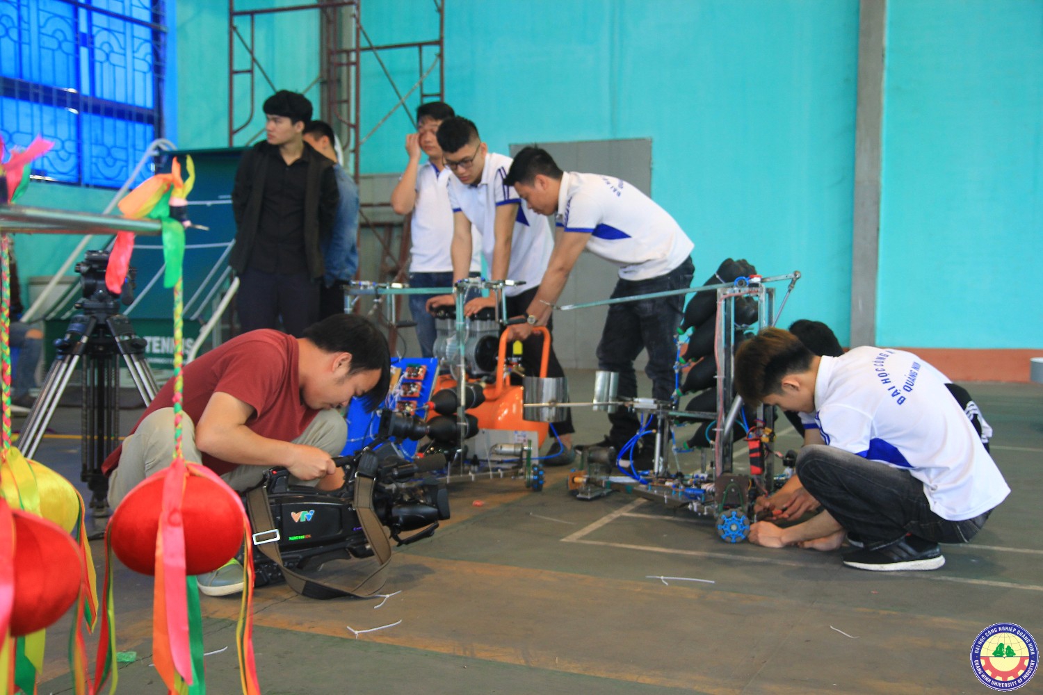VTV 2 tác nghiệp về đội Robocon Q.U.I 2018