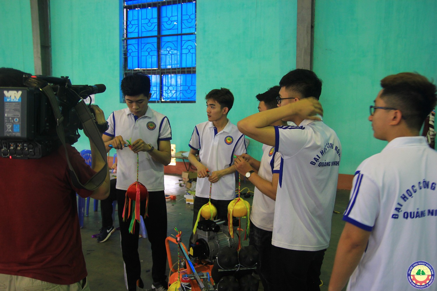 VTV 2 tác nghiệp về đội Robocon Q.U.I 2018