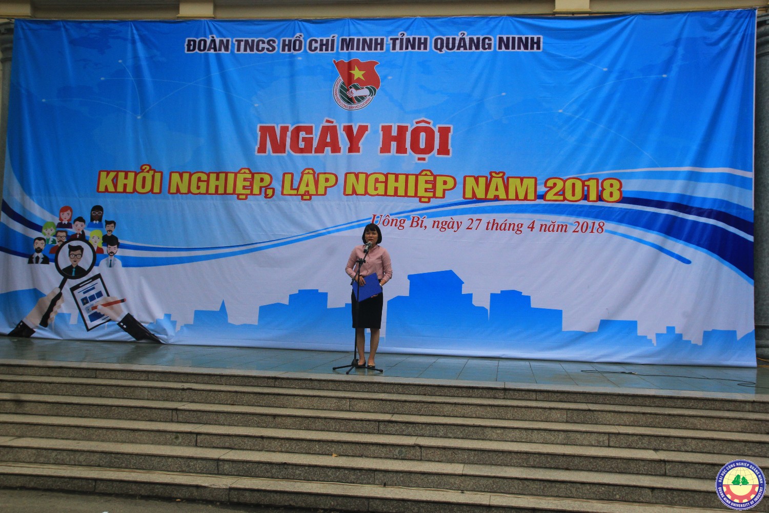 Sinh viên trường tham gia ngày Hội Khởi nghiệp, lập nghiệp 2018