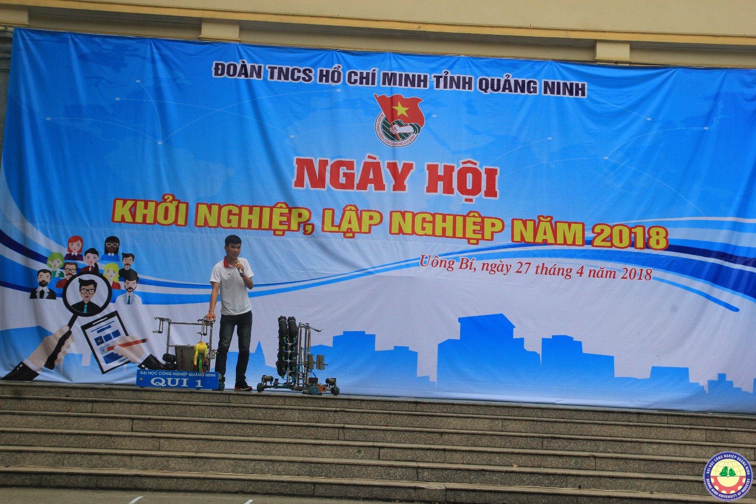 Sinh viên trường tham gia ngày Hội Khởi nghiệp, lập nghiệp 2018