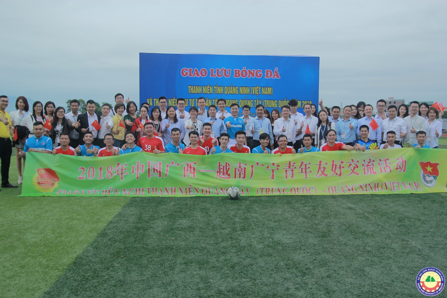 Giao lưu bóng đá Thanh niên Quảng Tây Trung Quốc và Sinh viên trường ĐHCN Quáng Ninh