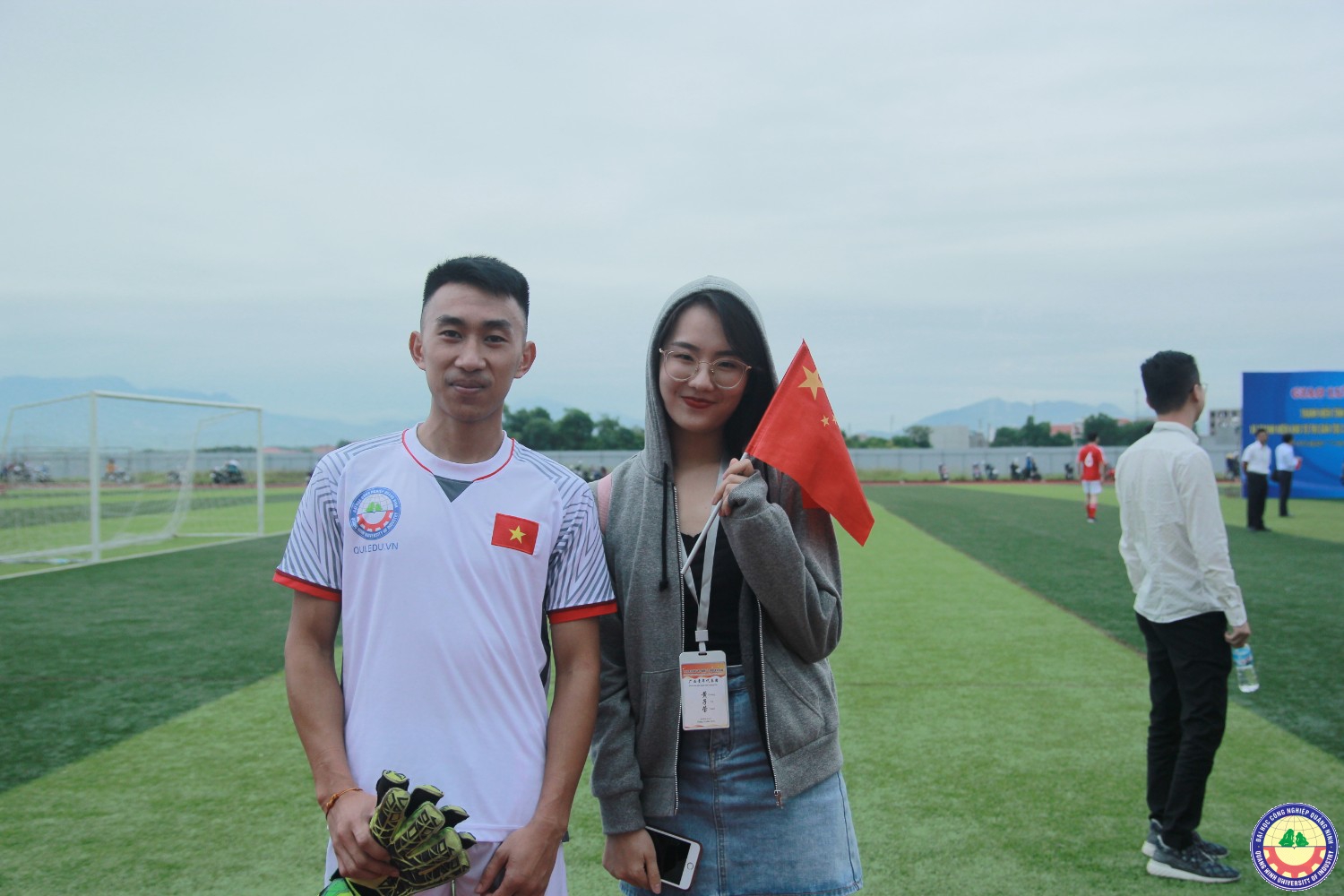Giao lưu bóng đá Thanh niên Quảng Tây Trung Quốc và Sinh viên trường ĐHCN Quáng Ninh
