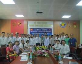 Lễ khai giảng lớp đào tạo cán bộ quản lý Bộ Mỏ và Năng lương nước CHDCND Lào