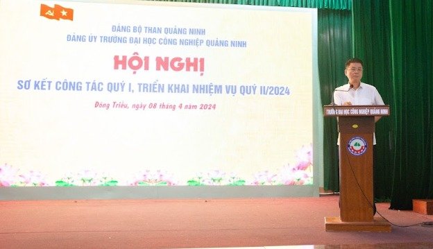 Đảng ủy Trường Đại học Công nghiệp Quảng Ninh  triển khai nhiệm vụ quý II năm 2024