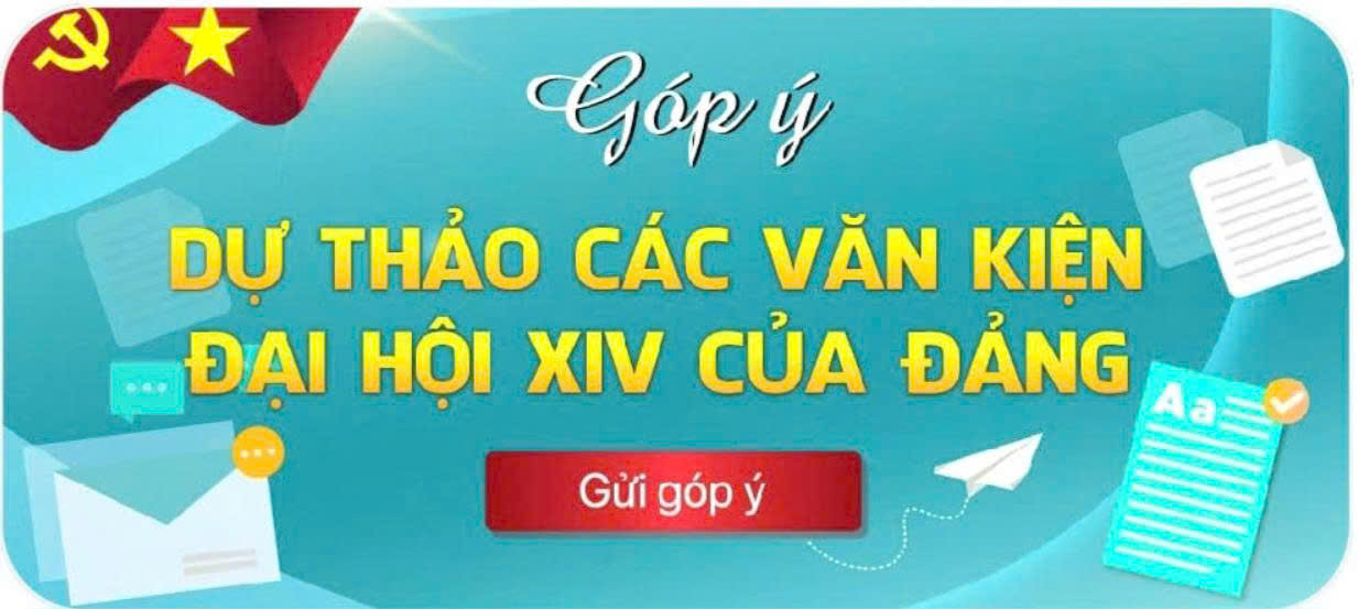 Banner góp ý dự thảo các văn kiện đại hội XIV của Đảng trên ứng dụng VneID