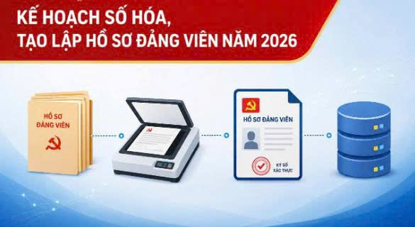Đảng ủy Trường Đại học Công nghiệp Quảng Ninh tăng cường  công tác chỉnh lý, số hóa hồ sơ đảng viên
