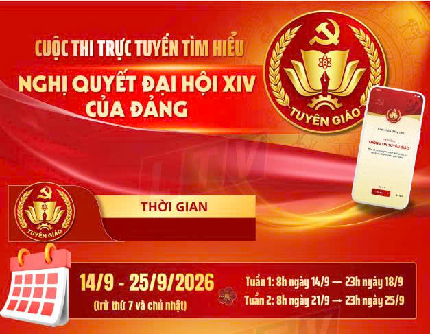 Hưởng ứng cuộc thi trực tuyến tìm hiểu Nghị quyết Đại hội XIV của Đảng